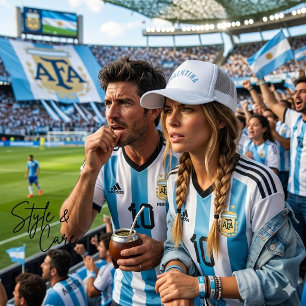 Personalised ARGENTINA Text Bold Trucker Hat Desig