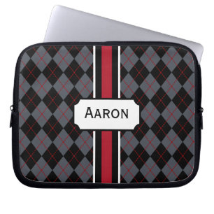 Personalised Argyle Laptop Bag