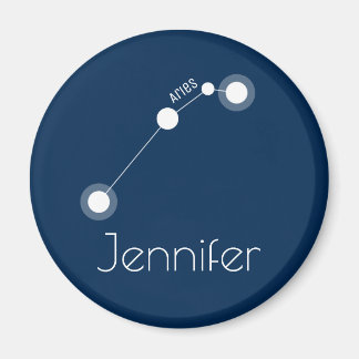 Personalised Aries Zodiac Constellation Magnet