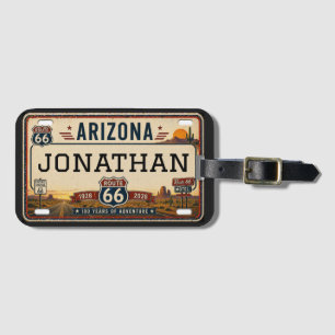 Personalised Arizona Route 66 Design Luggage Tag