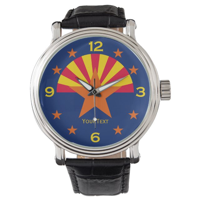 Personalised Arizona State Flag Watch Design (Front)
