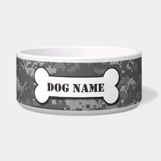 Personalised Army ACU Camouflage Dog Bowl
