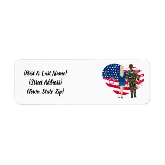Personalised Army Family Return Address Label 