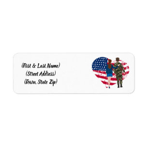 Personalised Army Family Return Address Label