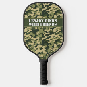 Personalised Army Green Camouflage 2 Pickleball Paddle