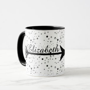 Personalised arrow coffee mug