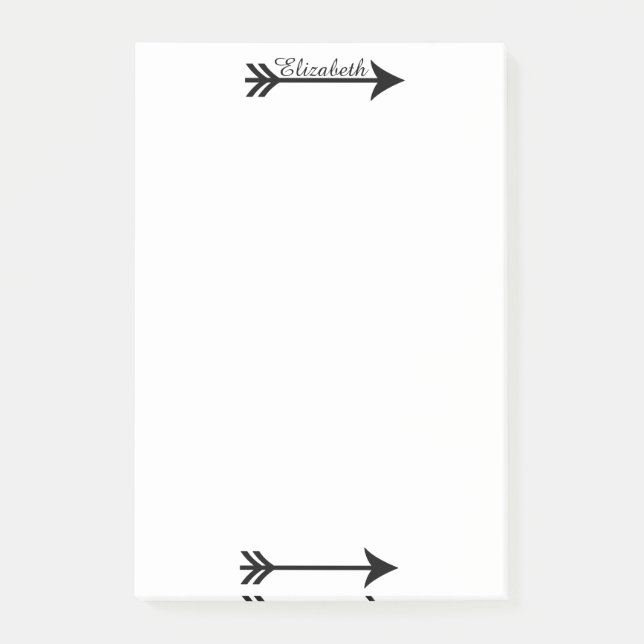 Personalised arrow post-it notes (Front)