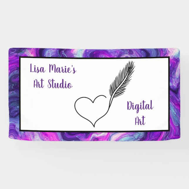 Personalised Art Banner for Art Shows (Horizontal)