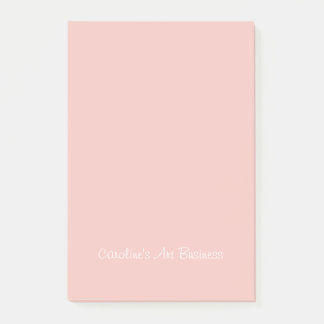 Personalised Art Business Pink Post-It Notes