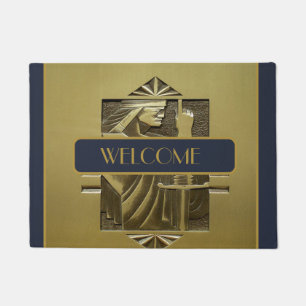 Personalised Art Deco Door Mat