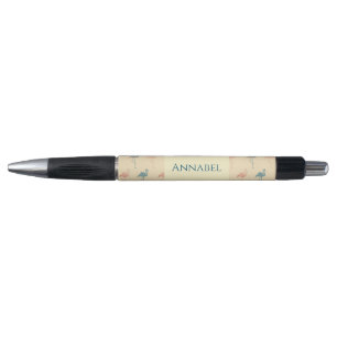 Personalised Art Deco inspired Flamingo Pen