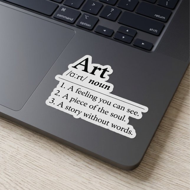 Personalised Art Dictionary Definition Sticker (Fully customizable art dictionary definition vinyl sticker)