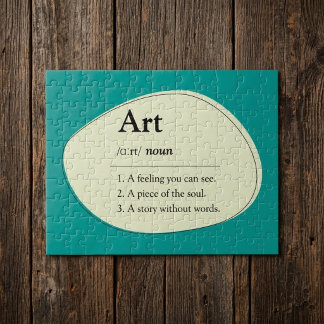 Personalised Art Dictionary Jigsaw Puzzle