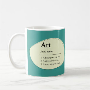Personalised Art Dictionary Style Coffee Mug