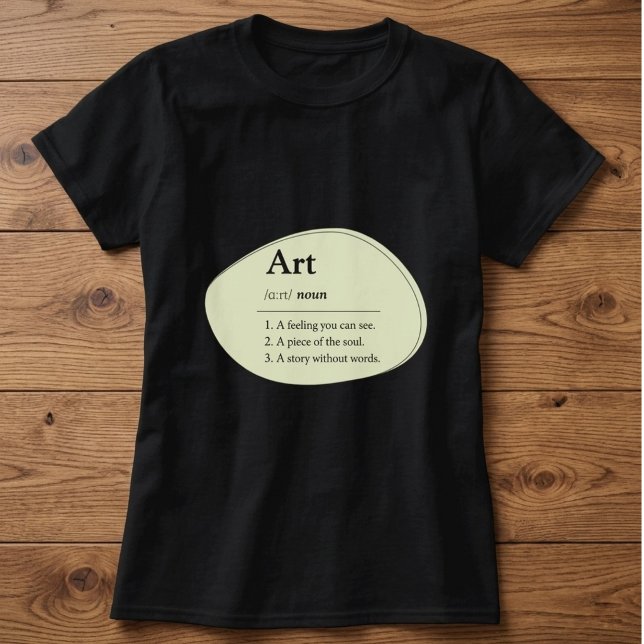 Personalised Art Dictionary Style T-Shirt (Fully customizable art dictionary definition t shirt)