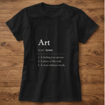 Personalised Art Dictionary Style T-Shirt