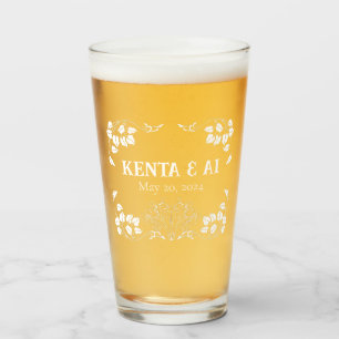 Personalised Art Nouveau  Glass