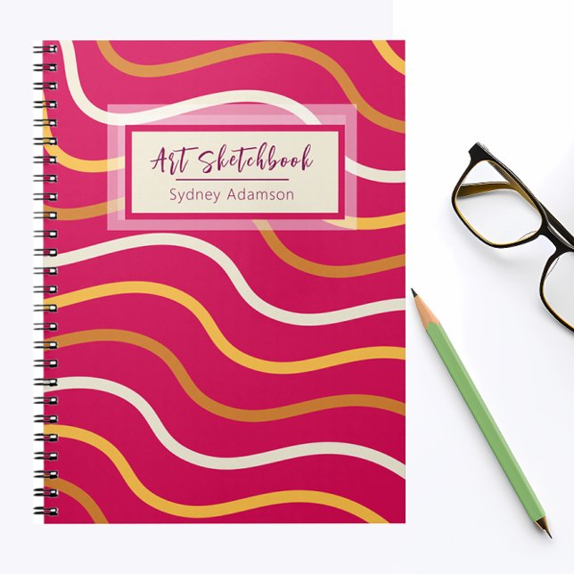 Personalised Art Sketchbook BOHO Themed Journal (Creator Uploaded)