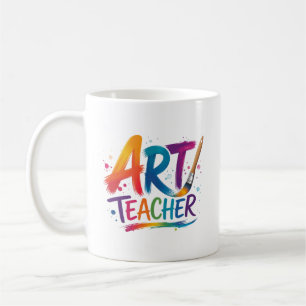 Personalised Art Teacher Appreciation Gift Coffee Mug
