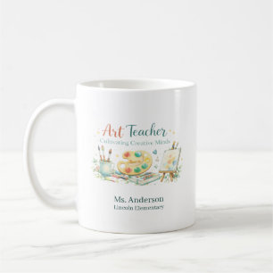 Personalised Art Teacher Cultivating Creative Mind Coffee Mug