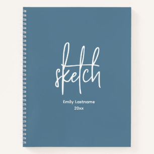 Personalised Artist Sketch Sketchbook Notebook