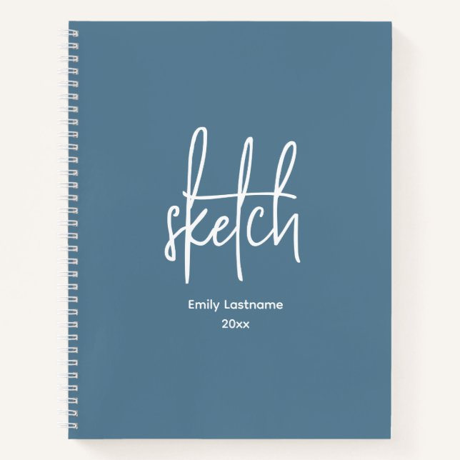 Personalised Artist Sketch Sketchbook Notebook (Front)