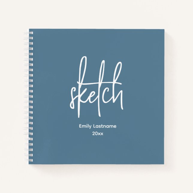 Personalised Artist Sketch Sketchbook Notebook (Front)
