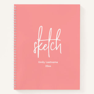 Personalised Artist Sketch Sketchbook Notebook