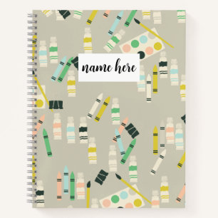 Personalised Artist Sketchbook Notebook