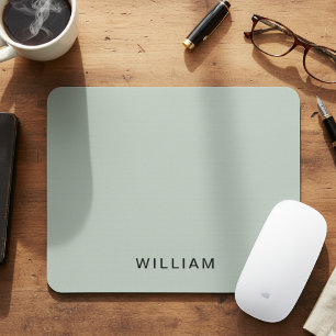 Personalised Ash & Name Monogram   Elegant Custom Mouse Mat