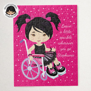 Personalised Asian Rocking Ballerina Jigsaw Puzzle