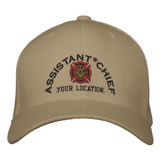 Personalised Assistant Chief Custom Cap Embroidery (Front)