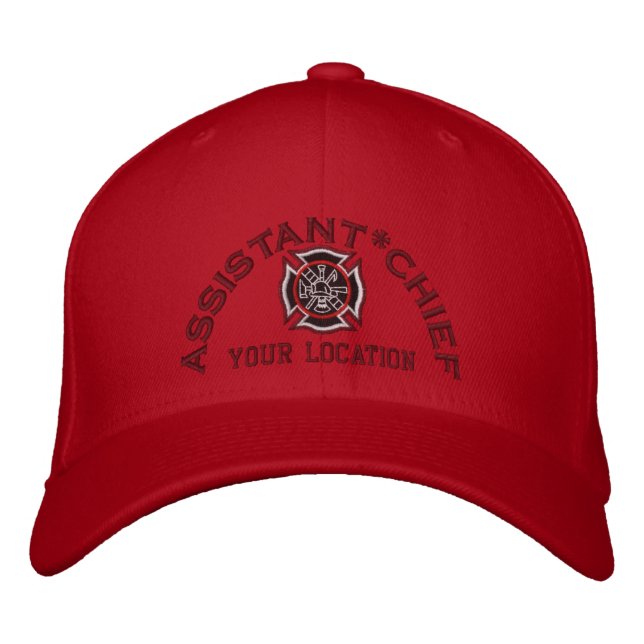 Personalised Assistant Chief Custom Cap Embroidery (Front)