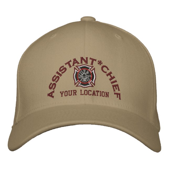 Personalised Assistant Chief Custom Cap Embroidery (Front)