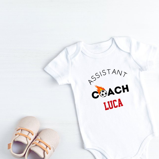 Personalised Assistant Soccer Coach  Baby Bodysuit (Personalized Assistant Soccer Coach Baby Bodysuit)