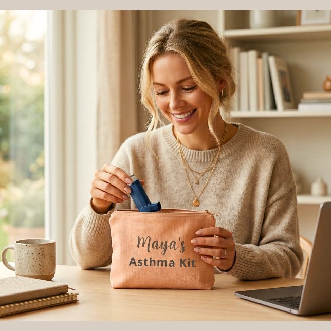 Personalised Asthma Kit Pouch –Elegant Inhaler Bag (Creator Uploaded)