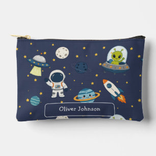 Personalised Astronaut Alien Rocket Space Explorer Accessory Pouch