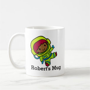 Personalised Astronaut Boy in Spacesuit Coffee Mug