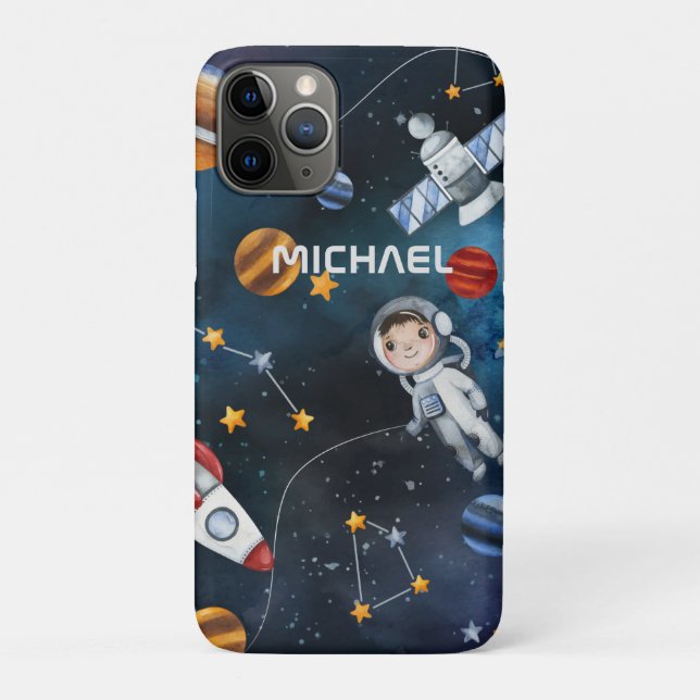 Personalised Astronaut in Outer Space Case-Mate iPhone Case (Back)