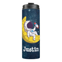 Personalised Astronaut on Moon with Rocket
