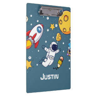 Personalised Astronaut Space School Supplies Clipboard