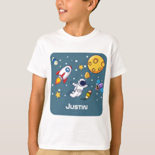 Personalised Astronaut Space School Supplies T-Shirt