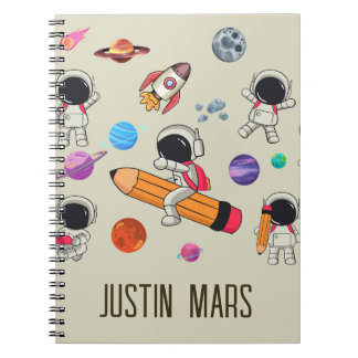 Personalised Astronauts and Planets Back to School Notebook