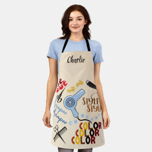 Personalised At The Hair Salon Apron