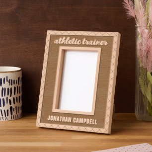 Personalised Athletic Trainer AT Graduation Modern Etched Frames