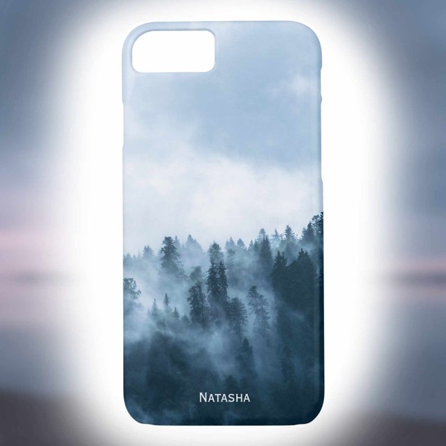 Personalised Atmospheric Fog over a Forest Case-Mate iPhone Case (Creator Uploaded)