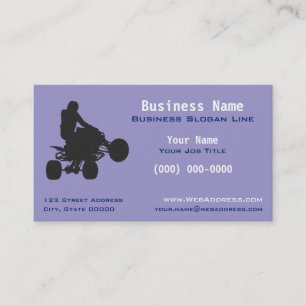 Personalised ATV Quad Off-Road & Powersports Business Card