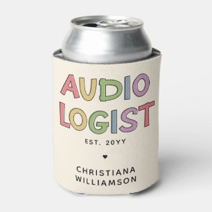 Personalised Audiologist Audiology Graduation Gift Can Cooler