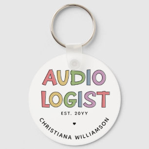 Personalised Audiologist Audiology Graduation Gift Key Ring