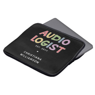Personalised Audiologist Audiology Graduation Gift Laptop Sleeve